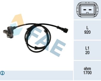 ARKA ABS SENSORU VOLVO S40 I 644 97>04 V40 645 97>04