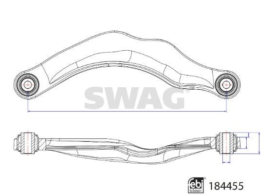 ARKA AKS ÜSTÜ BUGİ KOLU SOL VOLVO S60 II 15>18 V60 I 15>18 XC60 I 08>17 XC70 II 08>17