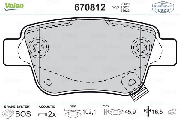ARKA BALATA AVENSIS 1.8-2.0-2.0D-4D 2.4 3.03-11.08 COROLLA VERSO 1.6-1.8- 2.0 2.2D-4D 04-3.04-09