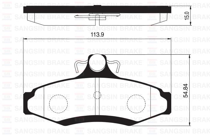 ARKA BALATA CHEVROLET-DAEWOO NUBIRA 2.0 CDX 97 > LEGANZA 2.0-2.2 99 > GDB3172