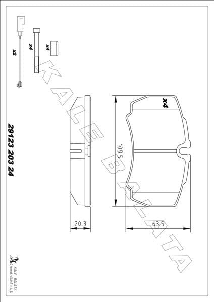 ARKA BALATA DAILY 02-11 TRANSİT 3.2 TDCI 11-14 2.4TDCI 06-14 DAILY 02-11