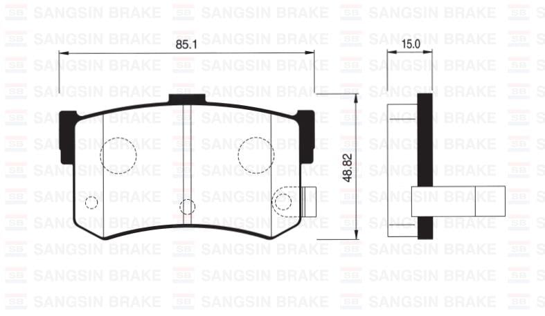 ARKA BALATA DİSK HYUNDAI SONATA 93-98 GDB994