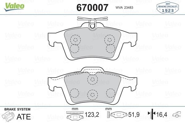 ARKA BALATA FOCUS II CMAX 03> CONNECT 02> LAGUNA III 07> OPEL VECTRA C 02> SIGNUM 03> CITROEN C5 08> PEUGEOT P508 10>18 1647875980-4254.A8