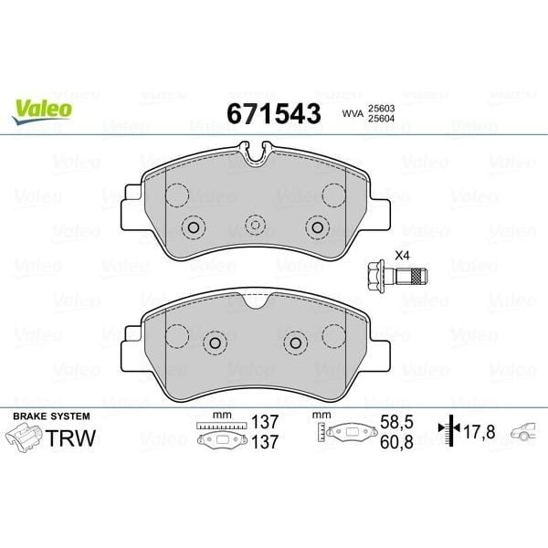 ARKA BALATA FORD TOURNEO CUSTOM-TRANSIT CUSTOM 2.2 TDCI 12 > KABLOSUZ
