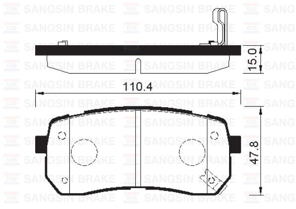 ARKA BALATA KIA CARNIVAL-GRAND CARNIVAL III 2.2 CRDİ-2.7 V6-2.9 CRDİ 06 >H1 2.5 CRDİ 01-04 GDB3449