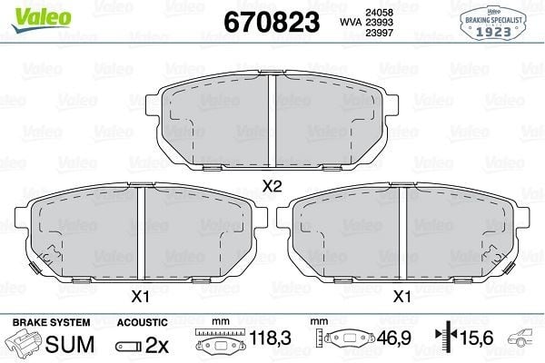 ARKA BALATA KIA SORENTO 2.4 02 > 2.5 CRDI 02 >06 > 3.3 06 > 3.5 V6 02 >