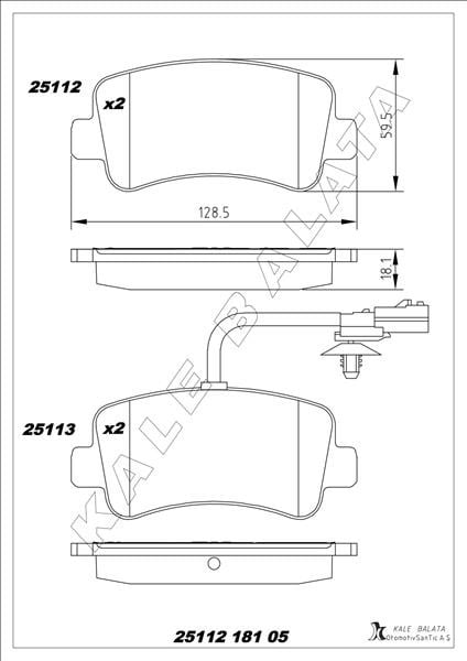 ARKA BALATA MASTER III 10>MOVANO 10> 2.3 DCİ CDTİ TEK TEKER 440601186R-440604591R