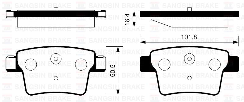 ARKA BALATA MONDEO III 1.8 16V-2.0 16V-2.0 TDCI-2.2 TDCI 00-07 JAGUAR XTYPE 01-09 GDB1665