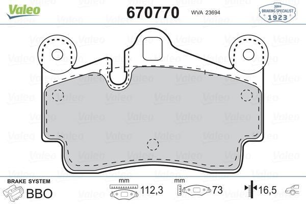 ARKA BALATA TOUAREG 02-10 CAYENNE 02-10 Q7 06-11 112X73 GDB1549