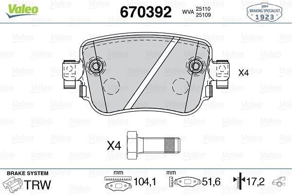 ARKA BALATA VW CADDY IV 2.0TDI 15 > CUUF-DFSF 104.1x17.2x51.6