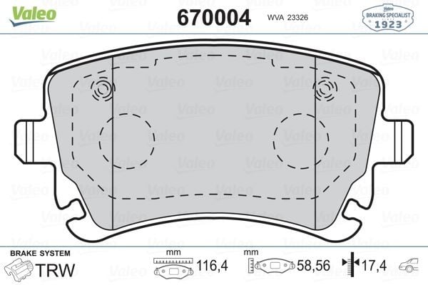 ARKA BALATA VW TRANSPORTER T5 03 >09 > A4 04-09 A6 04-11 A8 03-10 FİŞSİZ