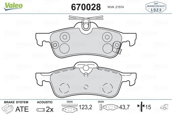 ARKA BALATA YARIS 1.0VVTİ 1.3VVTİ 1.4D4D 06 >09 >11 >1.5 Hybrid 12 > ARAC URETIM YERI FRANSA AB