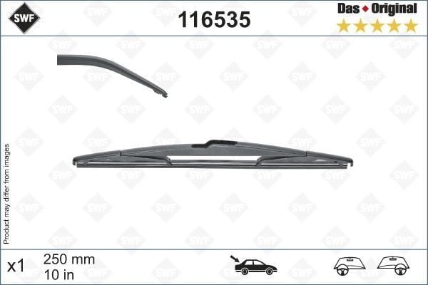 ARKA CAM SİLECEK SÜPÜRGESİ OPEL ASTRA K 15>21 INSIGNIA B 17> SWF 250mm