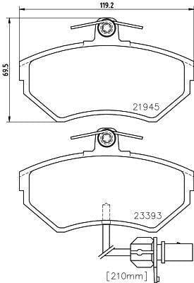 ARKA DİSK BALATA ELEKTRİKLİ ARAÇLAR İÇİN AUDI A4 B5 AVANT 8D5