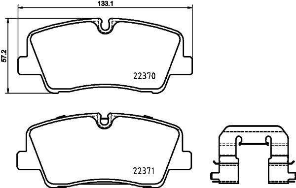 ARKA DİSK FREN BALATASI HYUNDAI H350 2.5D 04/15>