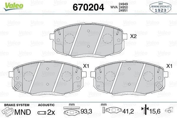 ARKA DİSK FREN BALATASI HYUNDAI İ20 1.2 06/12>