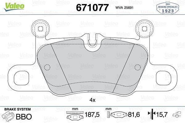 ARKA DİSK FREN BALATASI PORSCHE 911 3.0/3.4/3.8 11/12>