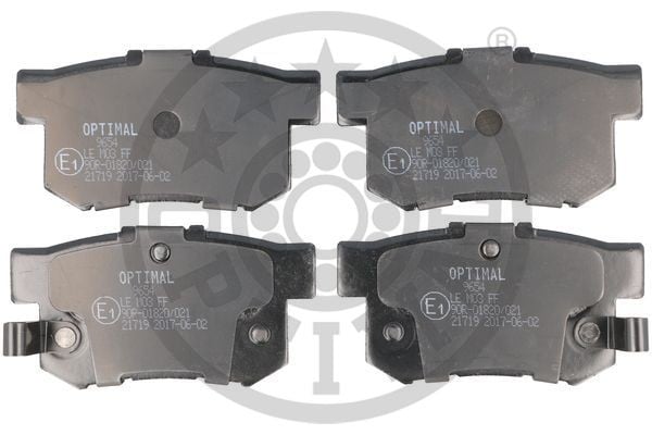 ARKA FREN BALATA HONDA CIVIC 1.6L D16 VTEC VTI 01-05 / 1.4L 1.6L 96-01 / 1.6L R16A2 VTEC SEDAN 06-> / ACCORD 2.0L F20 90-98 / LEGEND 3.2L 91-96 / SUZUKI SX4 1.6L M16A RW416 05->