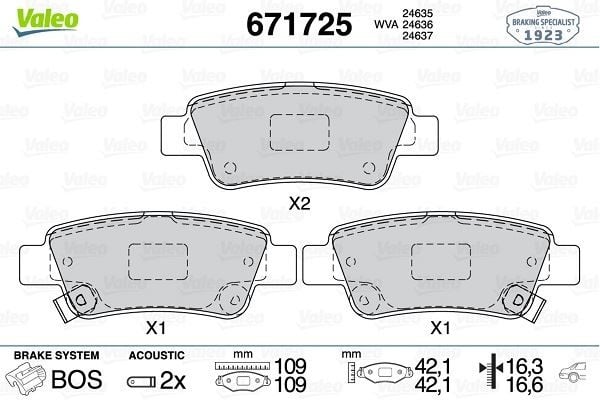 ARKA FREN BALATA HONDA CR-V 2.2L N22A CTDi dizel RE6 06-> / CR-V 2.0L R20 benzinli RE5 otomatik vite s 07-15 / CR-V 1.6L N16A2 RE6 İ-DTEC dizel 4x2 4x4 13->