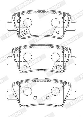 ARKA FREN BALATA HYUNDAI i20 1.2L G4LA 15-20 1.4L G4LC 15-18 1.4L D4FC CRDi 15-18 / ELANTRA 1.6L D4FB G4FG 16-> / KIA SOUL 1.6L D4FB 14-> / SPORTAGE 1.6L G4FD G4FJ T-GDI 15-> 1.6L D4FE 18-> delikli