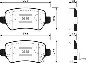 ARKA FREN BALATA KIA CEED 1.4L 1.6L GDI. CRDI 12->/ VENGA 1.4L 1.6L 09-> / HYUNDAI ix20 1.4L 10-> / OPEL ASTRA G H 98-> / MERIVA 03-> / ZAFIRA 00-> / COMBO 02->