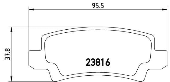 ARKA FREN BALATA TOYOTA COROLLA 1.4L 1.6L 4ZZ-FE 3ZZ-FE ZZE120 ZZE121 VVTi 02-06 / 1.4L 1NDTV NDE120 04-06