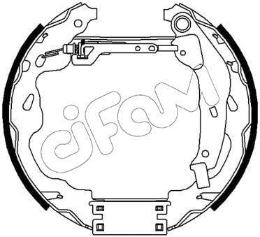 ARKA FREN BALATA YAY TAKIMI SİLİNDİR KİTİ CITRO N C1 II 14> PEUGEOT P108 14> TOYOTA AYGO 14>
