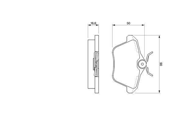 ARKA FREN BALATASI ALFA ROMEO 156 97>05 166 98>07 164 93>98 LANCIA KAPPA 95>01