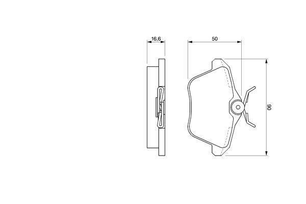 ARKA FREN BALATASI ALFA ROMEO 156 97>05 166 98>07 164 93>98 LANCIA KAPPA 95>01
