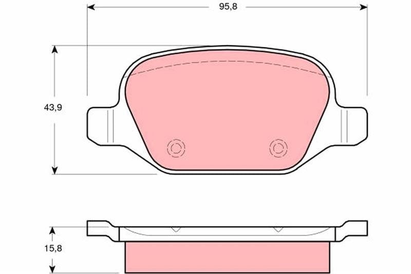 ARKA FREN BALATASI FIAT LINEA 09> ALFA 147 01>156 97>03 GT 03>10