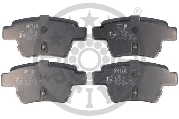 ARKA FREN BALATASI PEUGEOT P307 00> P307 SW 02> P307 CC 03> P207 06> CITROEN C4 04>08> KÜÇÜK TİP