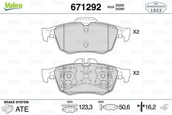 ARKA FREN BALATASI RENAULT LATİTUDE 10> 1.5D 2.0D 3.0D