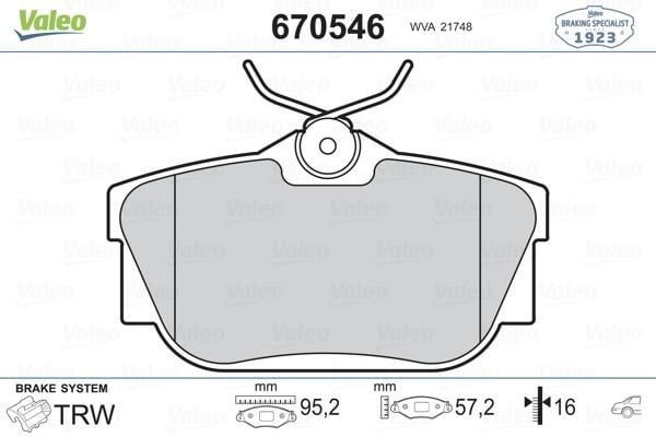 ARKA FREN BALATASI RENAULT TRAFIC II 06> TRAFIC III 15> OPEL VIVARO A 06> VIVARO B 15>