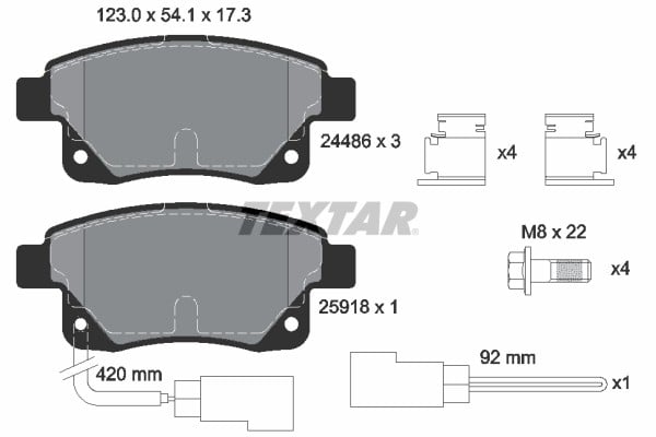 ARKA FREN BALATASI TRANSIT V347-V348 06>11 FISLI