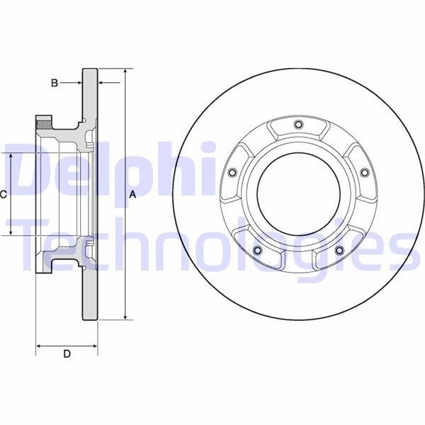 ARKA FREN DISK AYNASI TRANSIT CUSTOM V362 2.2TDCI 12> CAP 288 16
