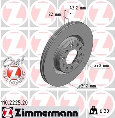ARKA FREN DISKI ALFA ROMEO GIULIA 15>22 STELVIO 16> 2.0 2.2D
