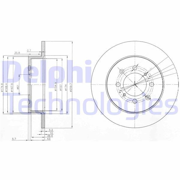 ARKA FREN DİSKİ DOLU TİP HONDA CIVIC 1.6L D16V1 VTEC VTI EP ES EU kasa 01-05 260 çap x 4 bijon - Takım disk fiyatıdır