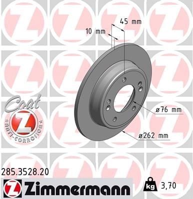 ARKA FREN DİSKİ DOLU TİP HYUNDAI İ30 1.6L G4FD GDİ GAMMA 11-15 / 1.4L 1.6L CRDİ DİZEL 12-16 / ELAN TRA 12-> / KIA CEED 1.6L GDI BENZİNLİ 12-> 1.4L 1.6L CRDİ DİZEL 12-> 262 çap x 5 bijon - Adet disk