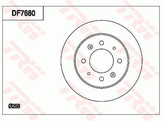 ARKA FREN DİSKİ DOLU TİP KIA CERATO 1.6L G4ED 04-> 1.5L CRDİ 4 silindir 05-> 2.0L D4EA dizel 04- 06 258 çap x 4 bijon - Adet disk fiyatıdır