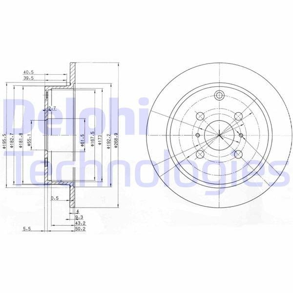 ARKA FREN DİSKİ DOLU TİP TOYOTA YARIS 1.3L 2NZ-FE NCP10 99-02 / 1.0L 1SZ-FE SCP10 03-05 / 1.4L 1ND -TV NLP10 02-05 269 çap X 4 bijon - Takım disk fiyatıdır