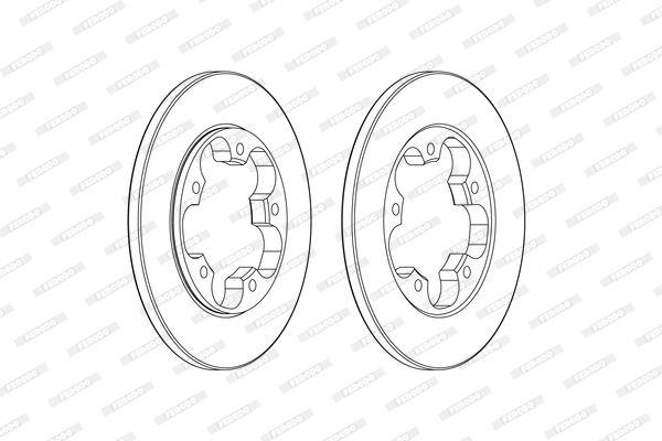 ARKA FREN DISKI TRANSIT V363 14> TEK TEKER A.CEKER DUZ 308MM 5 BIJON