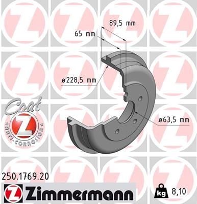 ARKA FREN KAMPANA CONNECT 02>14 KISA SASE 228.8 / 89.5 MM