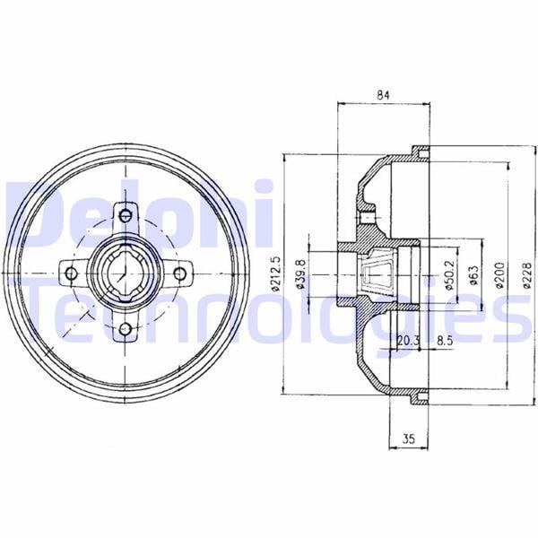 ARKA FREN KAMPANASI CORSA A 83-92 -CORSA B-TIGRA A 93-02 ABS Lİ
