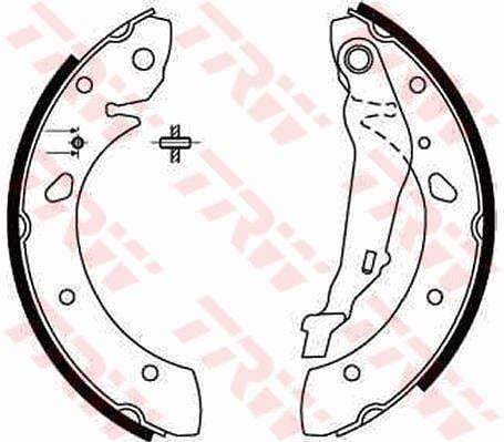 ARKA PABUÇ BALATA AVENSIS 1.6 1.8 2.0 1.6VVT-I/1.8VVT-I 2.0 VVTİ 2.0TD 2.0D-4D 98 >03 228x36
