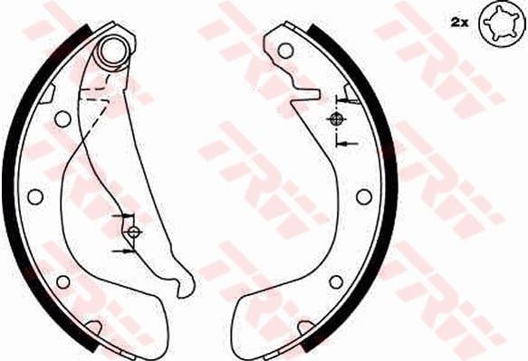 ARKA PABUÇ BALATA CORSA B 3.93-9.00 CORSA C 00-12.09 TIGRA 94-00 ASTRA F 92-9.98 200x28