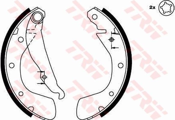 ARKA PABUÇ BALATA CORSA B 3.93-9.00 CORSA C 00-12.09 TIGRA 94-00 ASTRA F 92-9.98 200x28