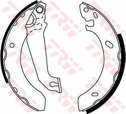 ARKA PABUÇ BALATA ESCORT 5-6 1.3-1.4-1.6 90-95 GS6254 7138050