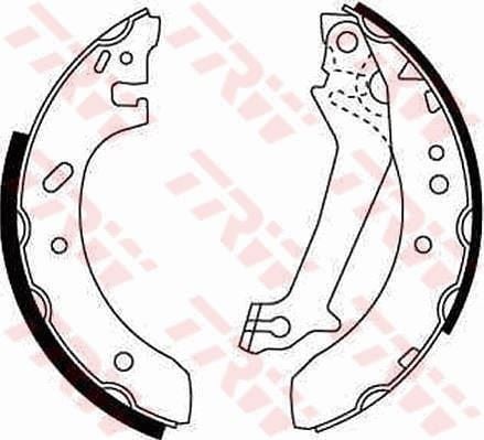 ARKA PABUÇ BALATA ESCORT V/VI 1.4 1.6 1.8D ABS SIZ 95 > FIESTA 1.3 1.4 1Ç8D 203x38 GS8608