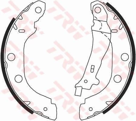 ARKA PABUÇ BALATA KNG 1.2 1.5DCİ 1.6 1.9 97 >05 > NISSAN PRIMERA 1.6 1.8 2.0TD 96-01 228x42