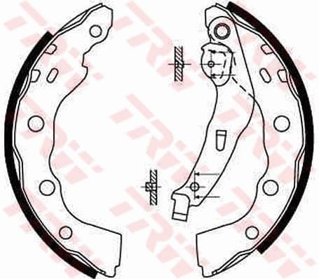 ARKA PABUÇ BALATA MITSUBISHI CARISMA 1.6 1.8 GDİ 1.9TD 95-06 TOYOTA AVENSIS 1.6VVTİ 00-03 203x39